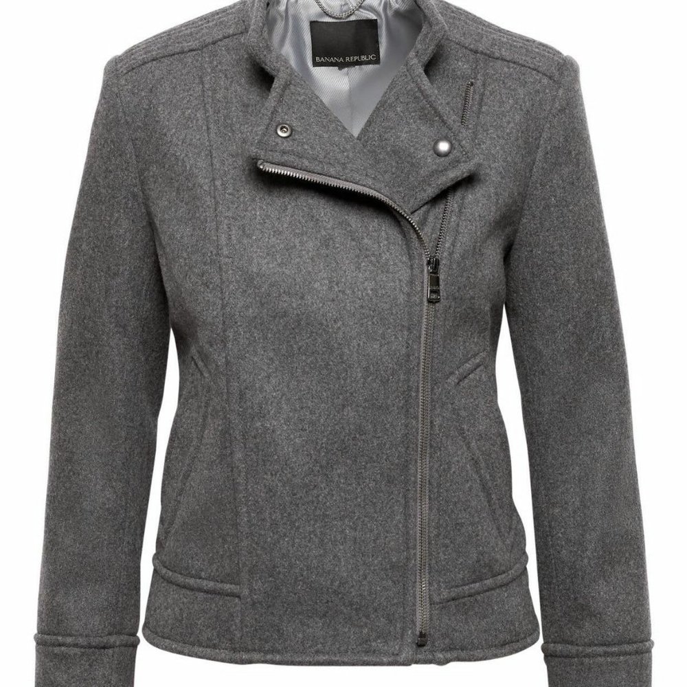 Banana Republic Wool Moto Jacket
